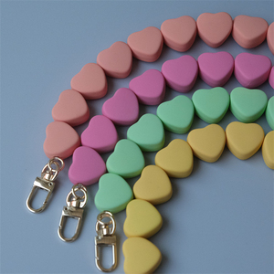 Sac à main design cœur <span class=keywords><strong>d</strong></span>'<span class=keywords><strong>amour</strong></span>, chaînes de rechange, pochettes, <span class=keywords><strong>poignées</strong></span> breloques, 30x32CM - Product Image 4