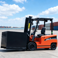 Chariot élévateur contrepoids électrique de 1,5 tonne avec batterie au lithium 48V 60V, moteur AC, pneus pleins pour extérieur et entrepôt frigorifique