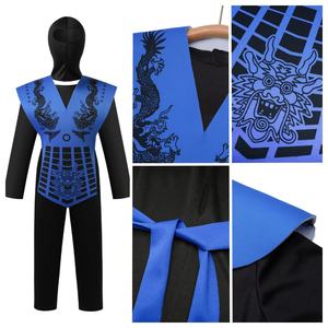 <span class=keywords><strong>Costume</strong></span> de luxe unisexe Ninja Cosplay pour enfants équipement d'entraînement sportif d'art martial en gros - Product Image 3