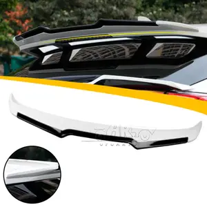 Haosheng Manufactory ABS Plastic Carbon Fiber Rear Trunk Lip Wing Roof Spoiler For Toyota CHR 2016 2017 2018 2019 2020 2021