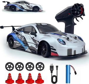Auto <span class=keywords><strong>RC</strong></span> <span class=keywords><strong>Drift</strong></span> 1:24 con Telecomando 2.4 GHz 4WD, Velocità Regolabile, Luci LED, Regalo per Bambini - Product Image 1