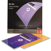 Feuille de plastique PET transparente et brillante en A3 75mic