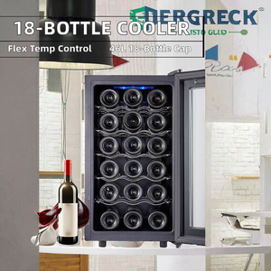 Enfriador de Vino Independiente de 18 Botellas, Nevera para Vino de 46L para Uso Doméstico o Hotelero - Product Image 2