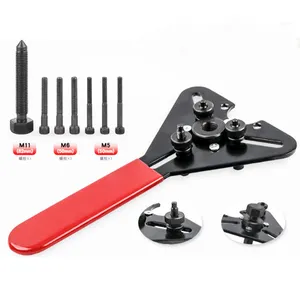 8 Pcs A/C Compressor Clutch Remover Tool Kit Auto Repair Car A/C Clutch Disassembly Kit Hub Puller Auto Tools