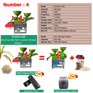 200-1000 kg/saat taşınabilir kombine buğday mısır dizel pirinç değirmeni komple çeltik pirinç freze makinesi endüstriyel pirinç freze makinesi - Product Image 4