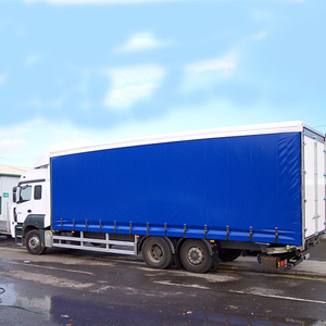 Rideau latéral extérieur à haute résistance à la déchirure Bâche en PVC imperméable et solaire Rouleau de <span class=keywords><strong>toile</strong></span> Bâches de camion anti-UV tissées - Product Image 1