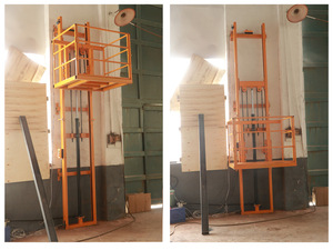 Industrial Warehouse Hydraulic Vertical Guide Rail Cargo Lift Goods <strong>Elevator</strong> Mini Freight <strong>Elevator</strong> - Product Image 6
