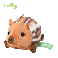 Llavero de Peluche de Cerdo Realista Personalizado, ODM OEM, Algodón PP Suave, Logotipo Personalizado, CE CPC, para Colgante de Bolso, Regalo Promocional, Regalo Festivo