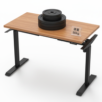 Bureau Ergonomique Réglable en Hauteur Ofitech ES14F, Table Assis-Debout, Cadre de Bureau Électrique à Moteur Unique