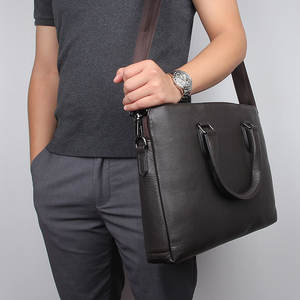 Maletín de cuero genuino de estilo Retro para hombre de estilo informal de moda Oficina impermeable de alta calidad para <span class=keywords><strong>abogado</strong></span> - Product Image 3