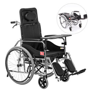 Fauteuil roulant manuel semi-inclinable Yuwell H009B, pliable et portable, avec fonction de toilette, pour personnes handicapées et personnes âgées - Product Image 5