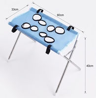 Hamac de toilettage pliable et détachable en acier inoxydable, anti-griffures et anti-morsures, pour le bain, la coupe de poils et la manucure des chats et chiens
