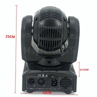 Luz Móvil de Cabeza con Haz LED RGBW 4 en 1 de 60W, Luces DMX512 para Discotecas, DJ, Fiestas, Conciertos, Equipos de Iluminación