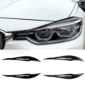 Auto <b>Head</b> Light Lamp Eyelids Eyebrow Headlight Decoration Car <b>Styling</b> Trim for BMW 3 Series F30 F31 318i 320i 2012-2018 - Product Image 2
