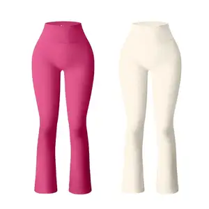 Трусы для йоги, облегающие Женские брюки для девочек, комплект из 2 предметов, расклёвыченные эко-Леггинсы для йоги с высокой талией