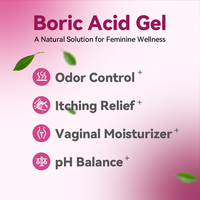 Aromlife Hydratant Vaginal Resserrement Gel Intime Équilibrant pH Contrôle des Odeurs Hygiène Féminine Gel à l'Acide Borique 16g
