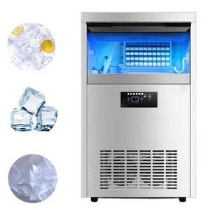 Commercial automatic cleaning 24-hour high-capacity gold block ice making machine