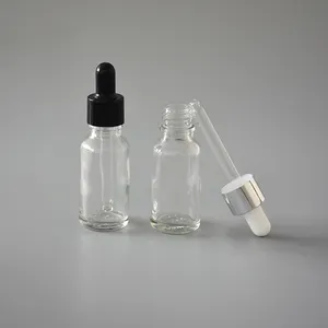 Bouteilles Compte-gouttes Vides En Plastique Chutes,20ML Blanc