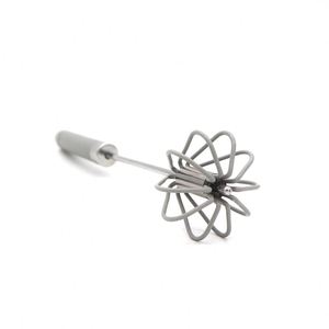 Fouet à œufs semi-automatique pratique en acier inoxydable, ustensile de cuisine pour mélanger, accessoires métalliques de qualité supérieure, promotionnel - Product Image 2