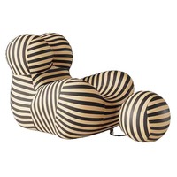 Fauteuils de salon de style italien, ergonomiques et compressibles, type « Mama's Hug », canapé paresseux avec ottoman rond
