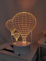 Lampe de nuit LED en acrylique 3D romantique à commande tactile en forme de cœur, lampe d'amour pour la Saint-Valentin, décoration de chambre à coucher, bureau, table, cadeau