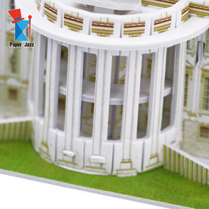Puzzle éducatif pour enfants, jouets en papier faits à la main, architecture mondiale célèbre, ornements en papier 3D, puzzles cadeaux - Product Image 6
