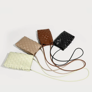 Bolso Moderno de Verano para Teléfono Móvil, Tejido, de Cuero PU, Minimalista, para Viajes, Paseos al Aire Libre - Product Image 1