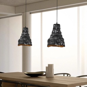 Luminaire suspendu LED rétro de style nordique, design original vintage japonais Wabi-Sabi, hauteur réglable au milieu, restaurant, bureau - Product Image 1