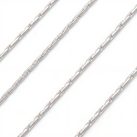 Chaîne de clavicule en acier inoxydable, accessoires de bijouterie semi-finis en acier titane, placage personnalisé, service OEM, origine Chine