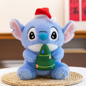 Dễ thương 8-inch Giáng sinh stitchh đồ chơi sang trọng ôm scrump màu xanh Quái Vật Thú nhồi bông búp bê phim hoạt hình nhân vật hoạt hình vai trò Gối quà tặng - Product Image 5