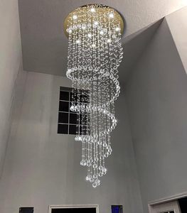 Lámpara de Techo Alta, Lámpara de Araña Larga y Elegante, Lámparas de Cristal Colgantes, Lámparas <span class=keywords><strong>para</strong></span> Vestíbulo, Entrada, Sala de Estar, Escalera - Product Image 5