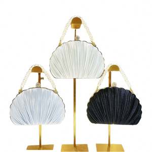 Bolso de mano de boda con diamantes de imitación, bolso de noche para fiesta con cristales, bolso de mano con diseño de loro y plumas - Product Image 4