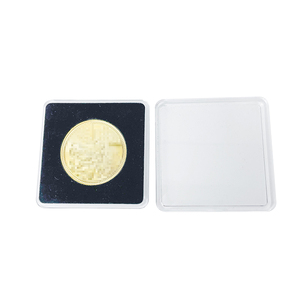 Secure <strong>Coin</strong> Dollar Storage Box Clear Acrylic <strong>Coin</strong> Display <strong>Case</strong> for <strong>Coin</strong> Collector Storage