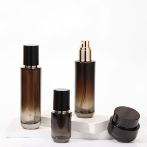Private Label Luxury Lotion Pumps Nail Polish <b>Oil</b> Bottle Skincare Packaging Set <b>Jar</b> Cosmetic Glass Bottle Screen Printing Gold/ - Product Image 1