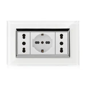 Universal Use Italy Range Switches und Standard Multi Socket 16a elektrische Steckdose