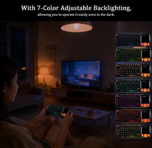 Mini Tastiera Wireless 2.4G BT A8 con Touchpad, <span class=keywords><strong>Telecomando</strong></span> con Interfaccia USB per Android Smart TV, PC, TV BOX - Product Image 4