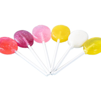 Multi-Colored Sugar-Free Xylitol Lollipops Mixed Fruit Flavor Halal Sweet Candy