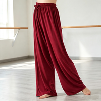 Nouveaux pantalons de danse moderne, pantalons à jambes larges pour la pratique et la performance de la danse classique