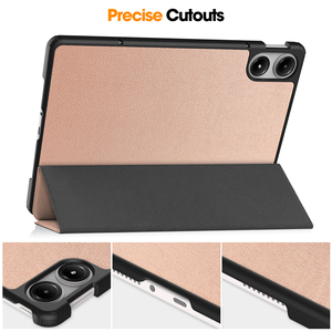 Múltiples colores de lujo tri-fold sólido duro PC Flip Cover Funda de cuero para redmi <span class=keywords><strong>pad</strong></span> Pro 5g Tablet cover Accesorios inteligentes - Product Image 5