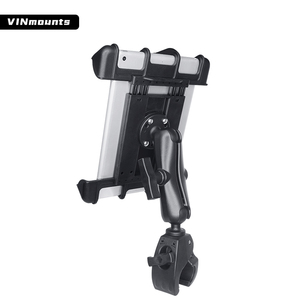 VINmounts 14 Inch Industrial <b>Tablet</b> <b>Holder</b> with Clamp Mount 360 Degree Adjustable Quick Release Pipe Mount for 26x50mm Rails - Product Image 4