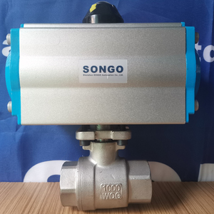 Válvula de Bola de Cierre de Doble Acción SONGO DN25 de 1 Pulgada con Rosca Hembra de 2 Vías, Acero Inoxidable 304 - Product Image 1