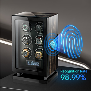Boîte de rangement pour montres Embers Luxury Wood Grain Watch Winder avec 2, 4, 6, 9, 12 ou 24 emplacements pour Rolex, Vacheron Constantin, <span class=keywords><strong>Tissot</strong></span>, Patek Philippe - Product Image 3