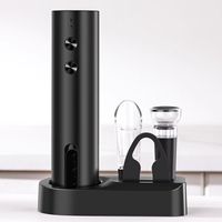 Ensemble d'ouvre-bouteille électrique entièrement automatique avec recharge USB et bouchon de vin domestique
