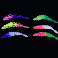 Leurre souple artificiel de sport type queue d'aiguille 55cm 12g, leurre ver léger/dansant, ver à vis sans fin, leurre souple bionique en forme de verme pour la pêche