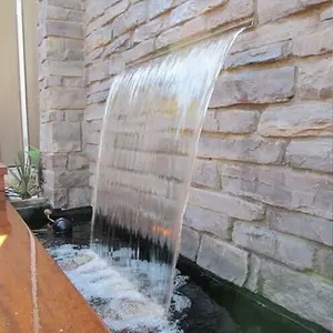 น้ำตกสแตนเลสสำหรับใช้นวดสปาอุปกรณ์สระว่ายน้ำสาธารณะ