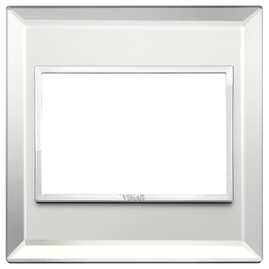 Vimar Wall <b>Switch</b> <b>Plate</b> Ice Silver 15.8x14.1x3.9 Cm Modern Design - Product Image 1