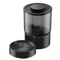 Distributeur automatique intelligent pour chats 3L avec contrôle à distance par application, alimentation programmée par portions, double alimentation, triple étanchéité, stockage d'aliments secs