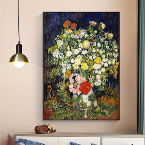 Vincent <span class=keywords><strong>Van</strong></span> <span class=keywords><strong>Gogh</strong></span> fleur toile peinture à l'huile, affiche photo décor mural maison peinture à l'huile sur toile affiches et impressions Art P - Product Image 5