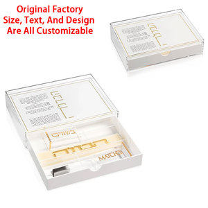 Set Havdalah Personalizzato in Lucite, Regalo Ebraico Premium in Acrilico per Shabbat, Vassoio Classico 2.0 Hadlokas Neiros con Cassetto - Product Image 6
