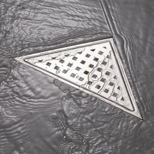 Custom Cross-border Triangle Anti-odor Insect-proof 304 Same-layer Side Sliding Floor Drain Stainless Steel Brushed Surface - Product Image 2